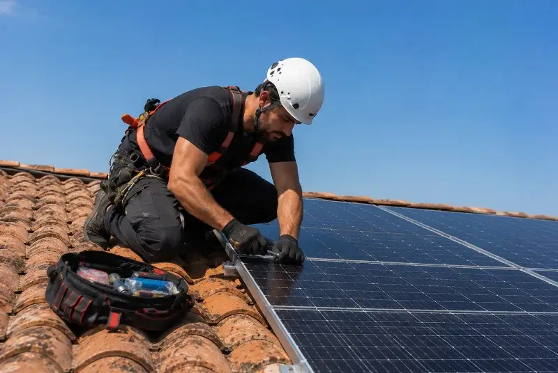 Maintenance et monitoring de panneaux solaires à Sainte-Paule